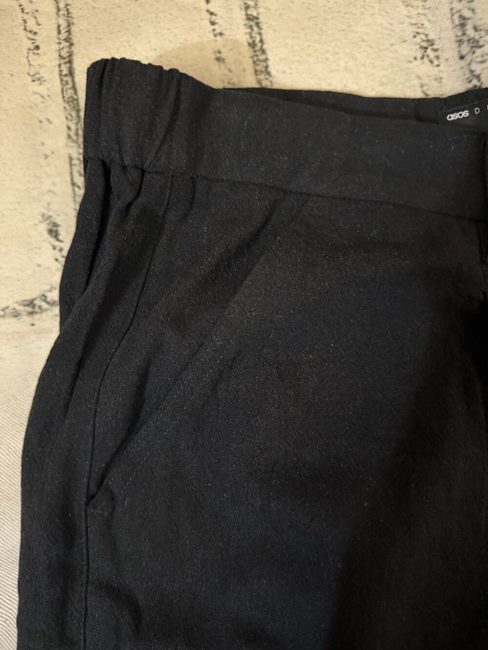 NEW ASOS DESIGN Linen Wide leg Pants 14 - Picture 11 of 13